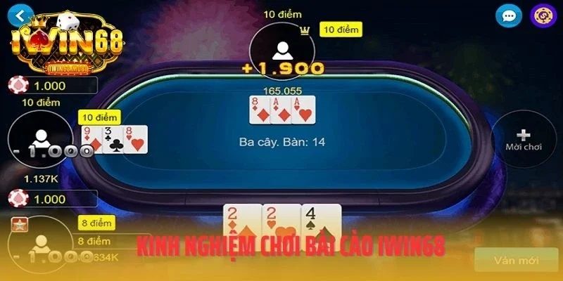Kinh nghiệm chơi bài cào IWIN68
