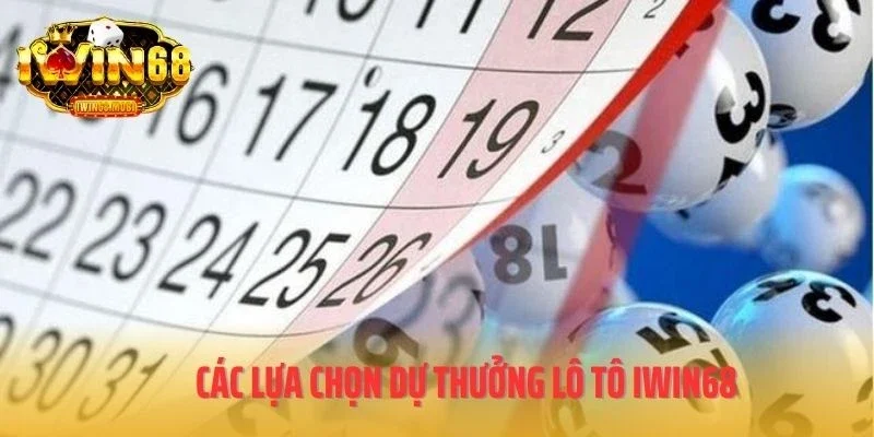 Các lựa chọn dự thưởng lô tô IWIN68
