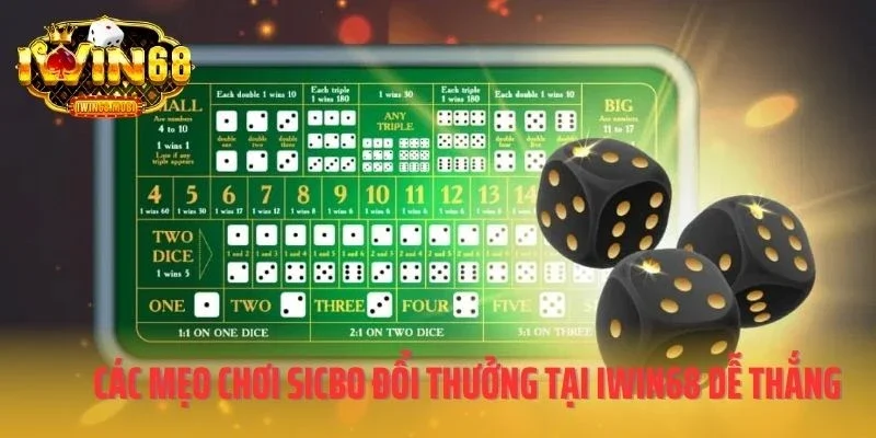 Các mẹo chơi Sicbo đổi thưởng tại IWIN68 dễ thắng